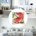 thumbnail image 5 of nygtbtfer Hello Summer Watercolor Watermelon Decorative Throw Pillow Set of 2, Life is Sweet Cushion Case Decor, Seasonal Home Decoration for Sofa Couch White, 5 of 7