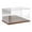 Hardwood Base (Mirrored), variant on Plymor Clear Acrylic Display Case with Hardwood Base (Mirror Back), 16" W x 10" D x 8" H