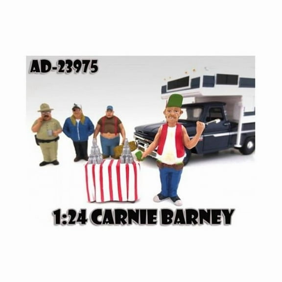 American Diorama 23975 Carnie Barney Trailer Park Figure for 1-24 Scale Diecast Model Cars