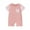 Pink, variant on Musuos Newborn Baby Summer Romper 3M 6M 12M 18M Plaid Print Patchwork Short Sleeve Jumpsuit for Boy Girls Cute Clothes