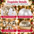 thumbnail image 4 of Velmasee 30PCS Shatterproof Christmas Tree Ornaments Set - Assorted Shapes Hanging Christmas Ball Ornaments Baubles Set with Strings for Holiday Xmas Tree Home Party Decor, 4 of 7
