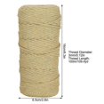 thumbnail image 3 of 2025 Latest Model 100m Natural Cotton String Lace Rope Single Strand Soft Craft, 3 of 4