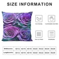 thumbnail image 5 of Pillow Covers Purple Floral Throw Pillow Covers Rose Cushion Covers Romantic Flower Decorative Pillow Covers for, 5 of 5