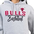 thumbnail image 3 of Women's G-III 4Her by Carl Banks Heather Gray Chicago Bulls Graphics Fleece Pullover Hoodie, 3 of 3