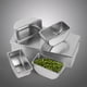 thumbnail image 3 of Caja de condimentos Yunir grande de acero inoxidable con 4 rejillas y cuchara, 3 of 9
