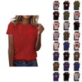 thumbnail image 1 of T-shirt Femme Saint-Valentin 2026 Mode Manches Courtes Col Rond Cœur Graphique, 1 of 4