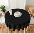 Abstract Black Stripes Tablecloth Geometric Round Table Cloth For Events Dining Tables Table