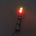 thumbnail image 3 of Bgsha 3pcs Modèle de Chemin de Fer N Échelle 1:87 Signaux de Voie 2-LEDs Feux de Blocs Rouges Verts, 3 of 8