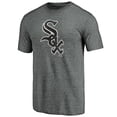 thumbnail image 2 of Men's Heather Gray Chicago White Sox Weathered Official Logo Tri-Blend T-Shirt, 2 of 3