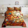 thumbnail image 2 of YST Happy Fall Autumn Bedding, Thanksgiving Autumn Maple Tree Birds Bedding Comforters & Sets for Kids Fall Cardinal Bird Comforter Set, Watercolor Print Bed Set Queen with 2 Pillowcases, 2 of 4