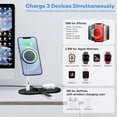 thumbnail image 6 of 3 In 1 Magnetic Wireless Charging Stand With Adjustable Phone Holder, 6 of 7
