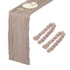 thumbnail image 1 of 2 Paquetes de Caminos de Mesa de Gasa Color Marrón Claro 35.4" x 118" para Bodas y Fiestas, (10 Pies), 1 of 6
