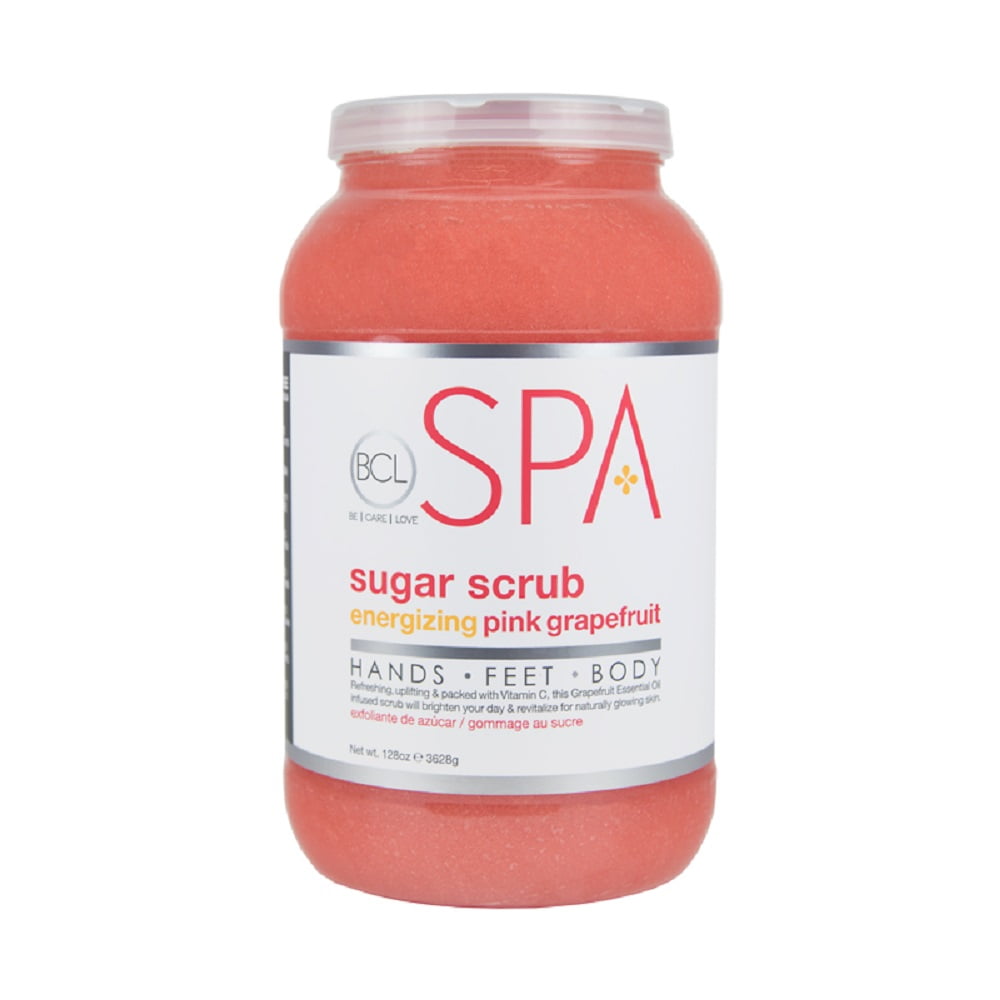 BCL Spa Organic Pedicure Sugar Scrub Pink Grapefruit 128oz / 1 Gallon