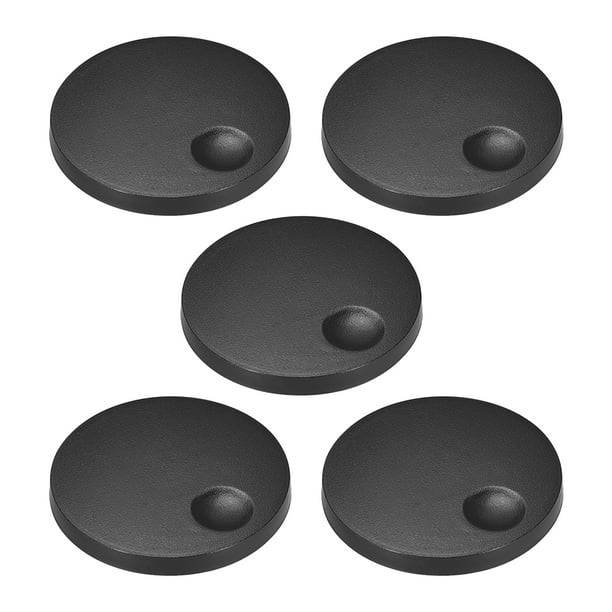 5 piezas de botones de control de potenciómetro para interruptores de código de codificador, botones de volumen y tono de acrílico, negro tipo D de 6 mm