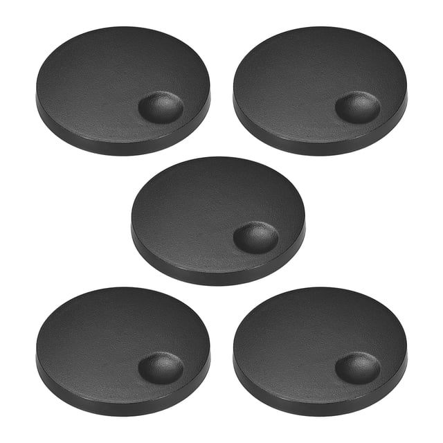 5 piezas de botones de control de potenciómetro para interruptores de código de codificador, botones de volumen y tono de acrílico, negro tipo D de 6 mm