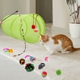thumbnail image 2 of Tripumer 21PCS Cat Toys Kitten Toys Set Collapsible Cat Tunnels for Indoor Cats Interactive Cat Feather Toy Fluffy Mouse Tumbler Crinkle Balls Bells Spring Toys Set for Cat Kitty Puppy, 2 of 8