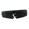 thumbnail image 6 of Women Wide Stretchy Belt with Buckle Retro Waist Belts for Dress Blouse Coat Black, 6 of 8