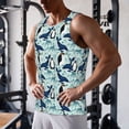 thumbnail image 5 of Salouo Penguins Whales for Men's Tank Tops,Sleeveless Muscle Shirts for Men Quick Dry Workout Tank Top Gym Muscle Tee Fitness Bodybuilding Sleeveless T Shirt-X-Large, 5 of 7