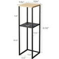 thumbnail image 7 of Yamazaki Home Two-Tier Display and Storage Shelf, Black, Steel + Wood, 7 of 7