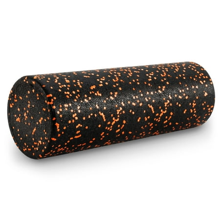 ProsourceFit High Density Speckled Black Foam Roller for Myofascial Release, Trigger Point Massage, and Muscle Therapy