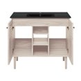 thumbnail image 6 of Bron 36" Freestanding Bathroom Vanity in White Oak with Black Sink Top, 6 of 7