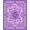 Purple, Pattern 3, variant on ODIKA Purple Lattice Geometric Tonal Border Contemporary Minimalist for Entryway, Kitchen, Mudroom, Stain Resistant Flatwoven