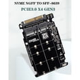 thumbnail image 2 of M.2 SSD to U.2 Adapter 2in1 M.2 NVMe and SATA-Bus NGFF SSD to PCI-E U.2 SFF-8639 Adapter PCIe M2 Converter,Without Shell, 2 of 5