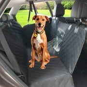 Upgraded Dog Seat Cover for Car with Mesh Window, Waterproof Scratch Proof Nonslip Protector Pet Back Seat Cover Hammock for Cars Trucks SUVs by Angooni