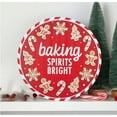 thumbnail image 4 of 12" Metal Round Sign: Baking Spirits Bright, 4 of 4