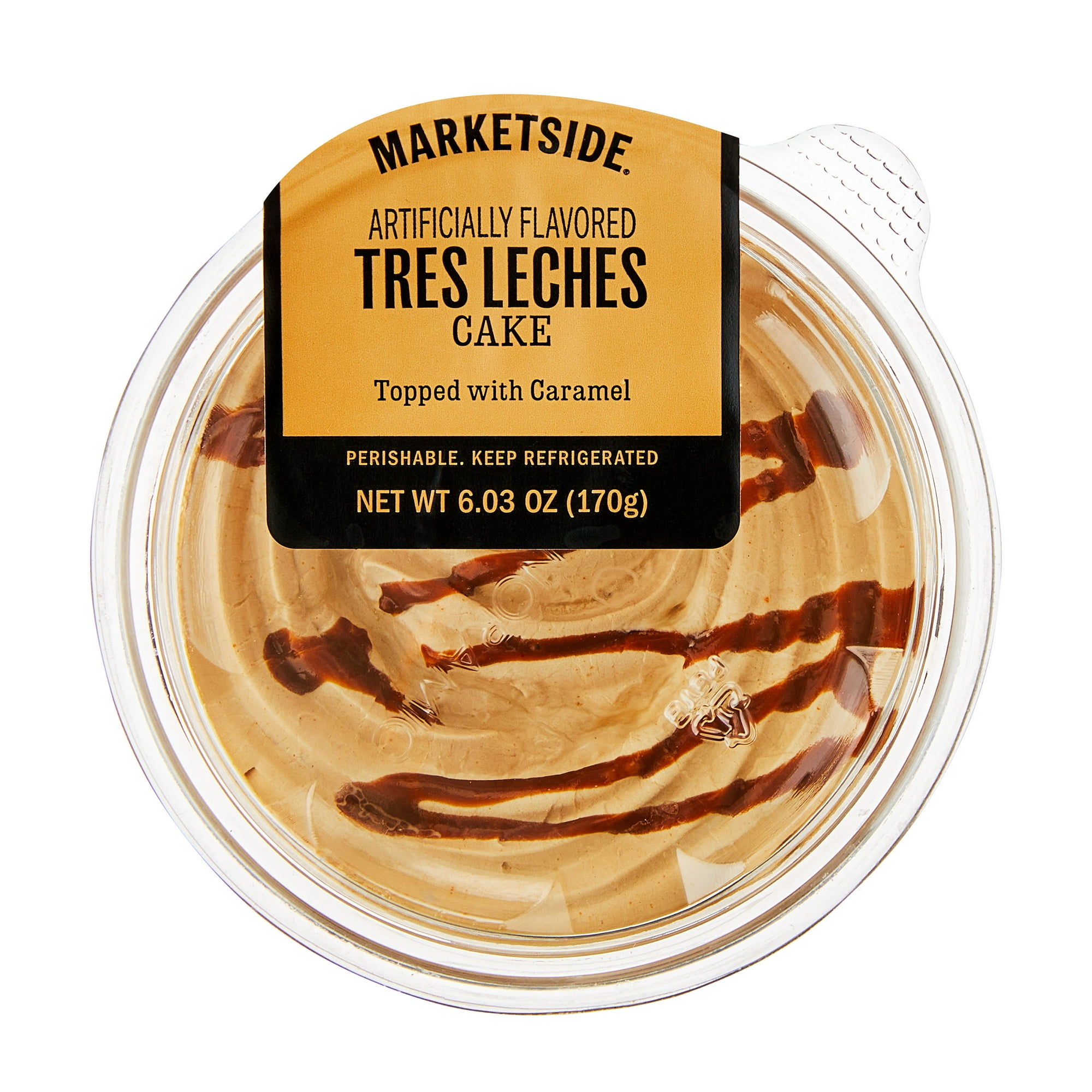 Tres Leche Cake Topped With Caramel, 1 Count