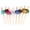 Acrylic Gem, variant on Bennium 4.7" Bamboo Flower Cocktails Hors D'oeuvres Fruit Sandwich Skewers Picks for Catered Events, Holiday's, Restaurants or Buffet Party Supplies, 200 Pieces