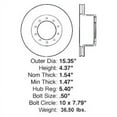 thumbnail image 3 of Centric 121.80017 - C-Tek Standard Vented Rear Brake Rotor, 3 of 4