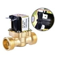 24V Brass Electric Solenoid Valve 3/4 Normally Closed for Water