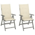 thumbnail image 6 of vidaXL Outdoor Recliner Chairs Patio Chair with Cushions Solid Wood Acacia, 6 of 35