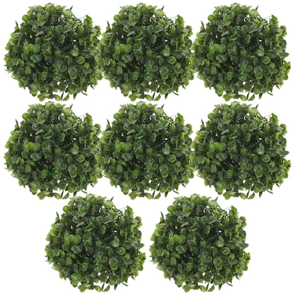Monyance Simulated Plant Ball 8 Boxwood Decorative Balls for Christmas Backyard Balcony Garden Wedding Decor(4.72X4.72X4.72Inches)
