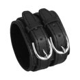 thumbnail image 4 of Baohd Multi-color Double Tour PU Leather Wide Bracelet Cuff Men Accessory Black 5Set, 4 of 6