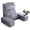 GREY, variant on Reading Pillow for Adults – 24in XL, Cup Holder, Phone Caddy & Tray Moun | XL memory foam backrest | Detachable arms | Sit up in bed for reading, TV & recovery | Back support all session