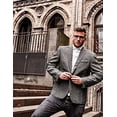 thumbnail image 3 of COOFANDY Men Suit Jacket Linen Slim Fit Sport Coat Business Fashion Daily Blazer, 3 of 6