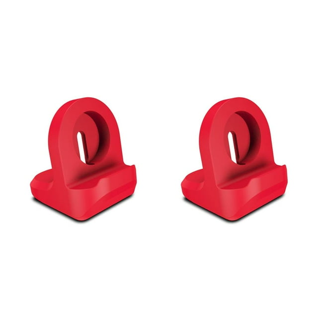 ZLight Smartwatch Charging Stand Non-Slip Charger Holder Small Nightstand Support Electronics Replacement for Watch Red 2Set