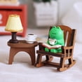 thumbnail image 2 of Rana de , Mecedora, LáMpara de Mesa, Adorno, Figuritas en Miniatura, Adornos Bonitos, Manualidades de Escritorio de Oficina, DecoracióN del Hogar, 2 of 5