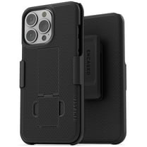Encased DuraClip Designed for iPhone 13 Pro Belt Clip Case (2021) Slim Phone Cover with Holster - Black
