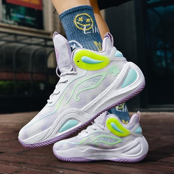 Colorful Men’s Athletic Basketball Shoes Amazon.com | Womens Mens Basketball Shoes Breathable Fashion  main image 4