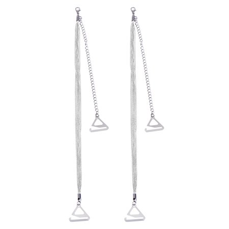 

Etereauty 2pcs Woman Underwear Shoulder Strap Bra Tassel Non-Slip Buckle Shoulder Strap Adjustable Shoulder Girdle (Silver 2.2 Hook)