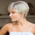 thumbnail image 3 of Dsseng Perruques Blondes Femmes Cheveux Courts Synthétique Naturel Perruque Complète Résistante à la Chaleur, 3 of 11