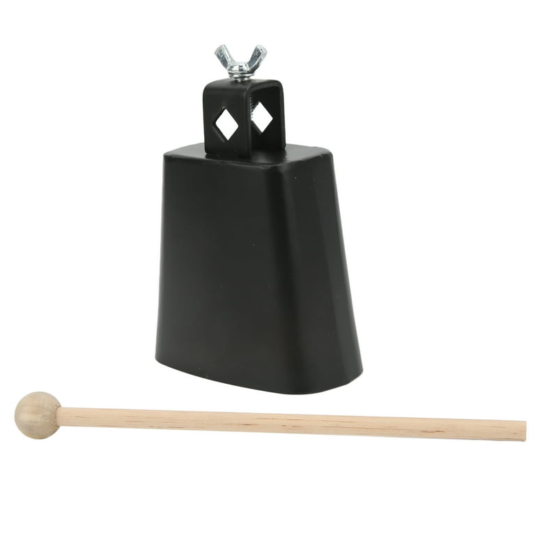 Wooden Handle Cowbell Metal Cow Bells Noise Makers Hand Percussion Cow Bell  R9C4