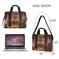 thumbnail image 3 of 16" Laptop Briefcase for Work Travel Laptop Shoulder Bag Carrying Handbag Laptop Case Elegant Christmas Scene, 3 of 8