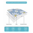 thumbnail image 5 of Quilts Twin Size, Blue Daisy Soft Comforter Bedding Set for Bed, Spring Floral Elegant Pastoral Botanical Lightweight Quilted Bedspread with Pillow Cover(2 Pieces) for All Season, 68x86 Inch, 5 of 6