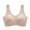 Beige, variant on DuoJiaJ Seamless Bra Without Underwire Women's Bralette Padded Comfortable Non Wired T Shirt Bra Pull On Bra Crossback Comfortable Soft Bustier Plus Size Bras Beige