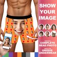 thumbnail image 2 of Wxolcjlv Men's Boxer Briefs Valentine's Day DIY Novelty Print Casual Underwear Comfortable Breathable Soft Stretch Trunks With Patterns, 2 of 8