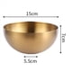 thumbnail image 3 of 2X de Ensalada de Acero Inoxidable de Gran Capacidad Recipiente de Comida de Cocina Coreano Tazón de Ramen de Fideos de Arroz de Sopa, Dorado, 15X7 CM, 3 of 5